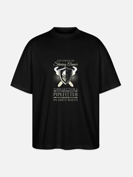 Pipefitter Knight - Stanley/Stella Oversized Unisex Organic T-shirt Blaster 2.0 - black