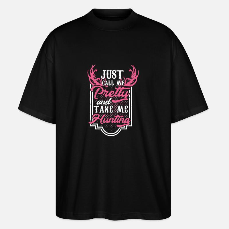 Jolie chasseur - T-shirt bio Blaster 2.0 coupe oversize Stanley/Stella Unisexe - noir