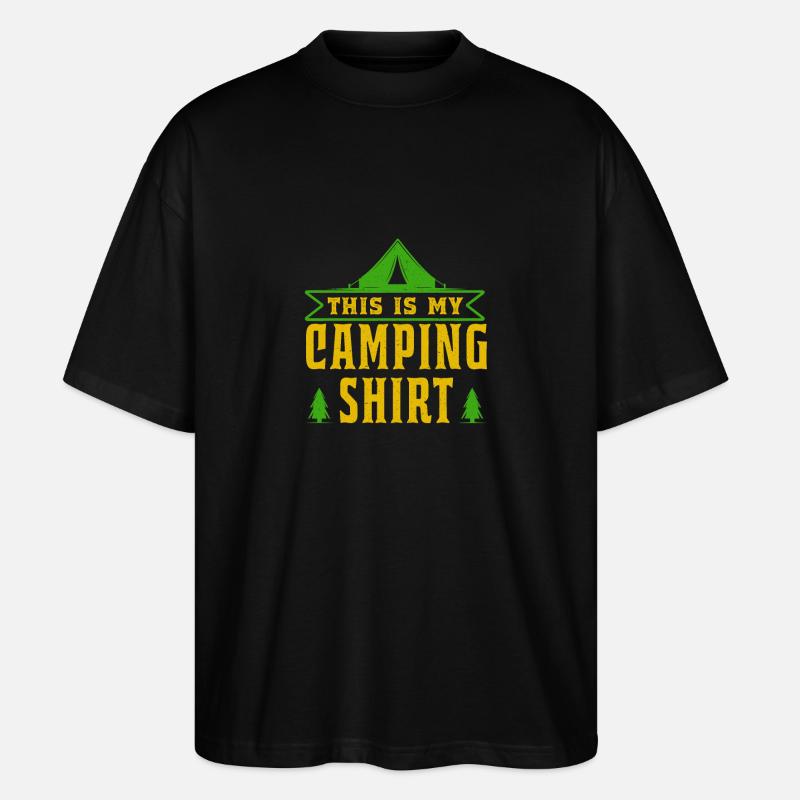 Shirt Camping Camper Camping Gift - Stanley/Stella Oversized Unisex Organic T-shirt Blaster 2.0 - black
