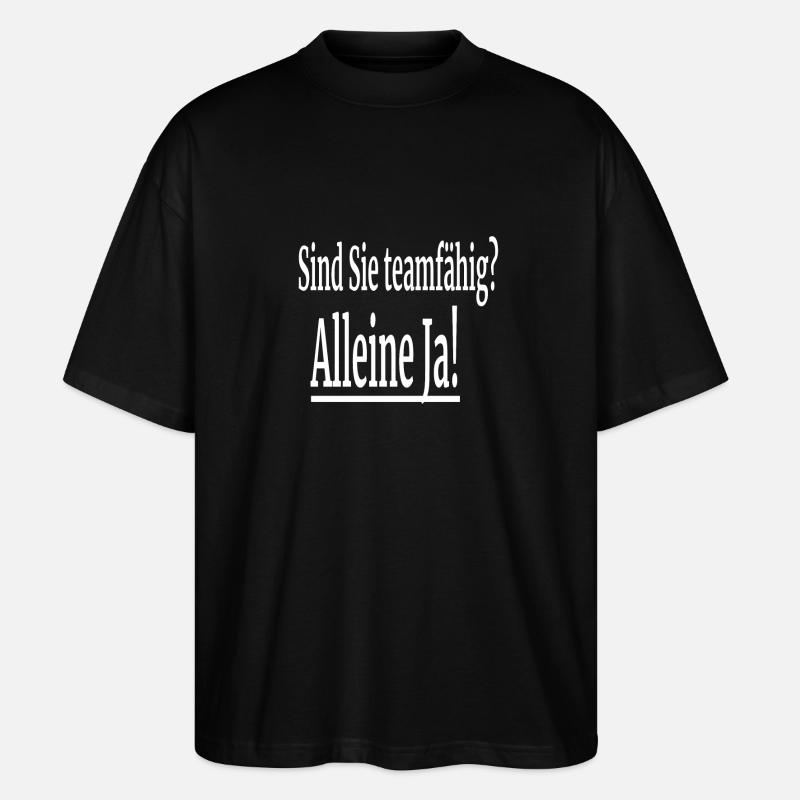 Witziger Spruch - Stanley/Stella Oversized Unisex Bio T-Shirt Blaster 2.0 - Schwarz