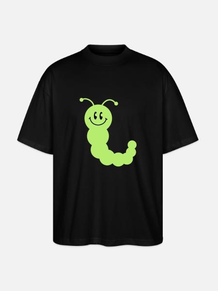 worm__c2 - Stanley/Stella Oversized Unisex Organic T-shirt Blaster 2.0 - black