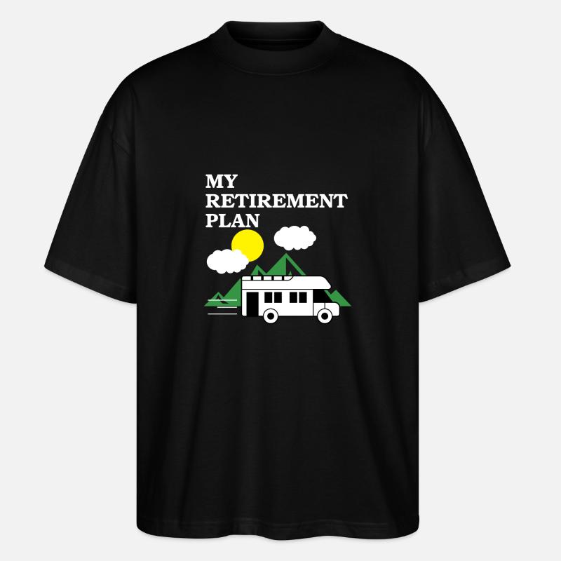 Ruhestand Wohnwagen - Stanley/Stella Oversized Unisex Bio T-Shirt Blaster 2.0 - Schwarz