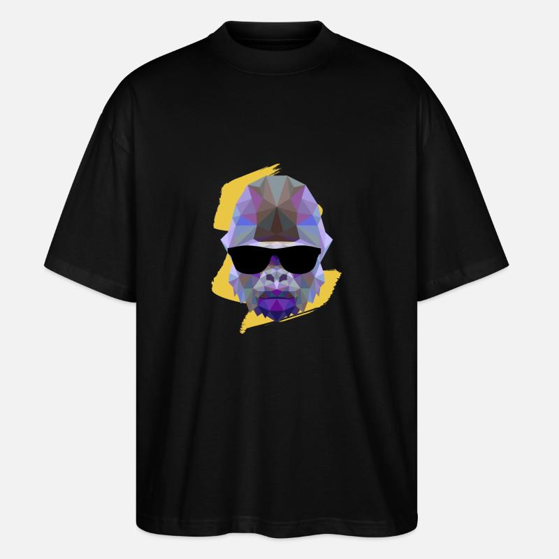 Gorilla - Tiere - Stanley/Stella Oversized Unisex Bio T-Shirt Blaster 2.0 - Schwarz