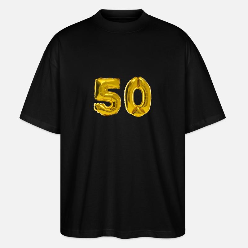 50 ans - T-shirt bio Blaster 2.0 coupe oversize Stanley/Stella Unisexe - noir