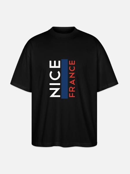 Nizza Frankreich Nice France - Stanley/Stella Oversized Unisex Organic T-shirt Blaster 2.0 - black