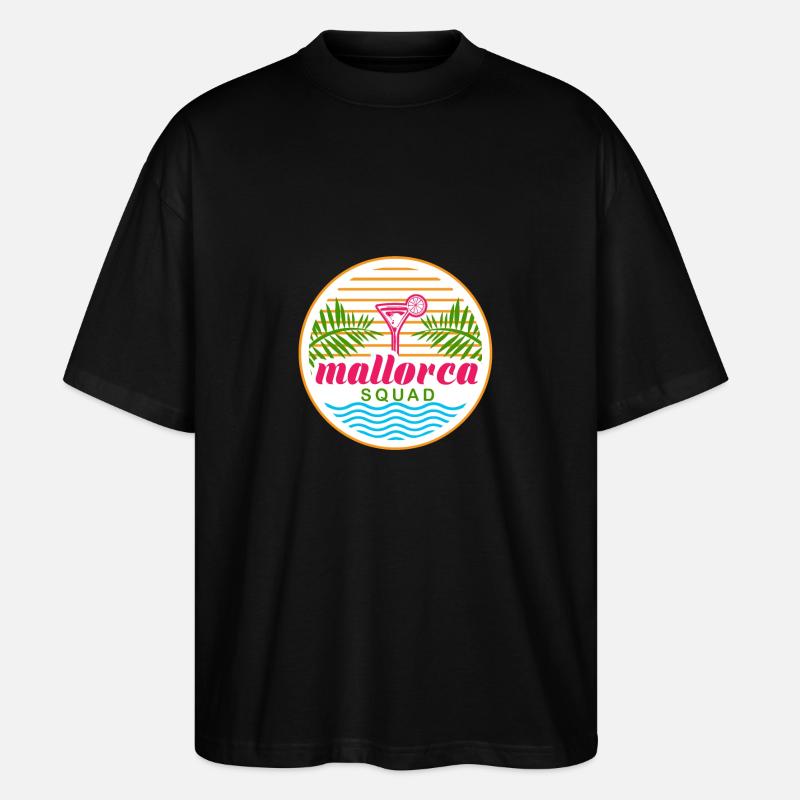 Mallorca Squad - Stanley/Stella Oversized Unisex Bio T-Shirt Blaster 2.0 - Schwarz