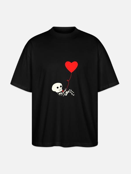 Halloween gravid graviditet Baby mave - Stanley/Stella Oversize Unisex Øko T-shirt Blaster 2.0 - sort
