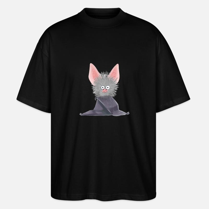 Chauve-souris, Noctambule, Suceur De Sang, Faune, Bébé - T-shirt bio Blaster 2.0 coupe oversize Stanley/Stella Unisexe - noir