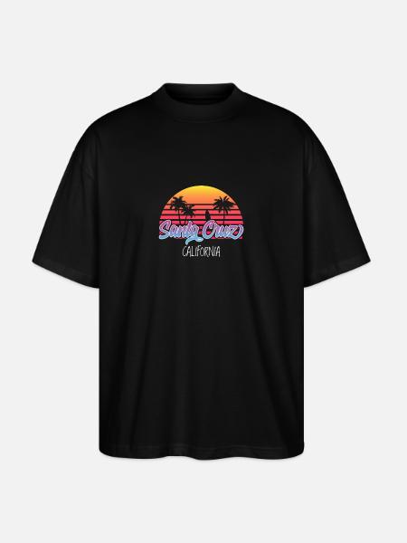Santa Cruz California - Stanley/Stella Oversized Unisex Organic T-shirt Blaster 2.0 - black