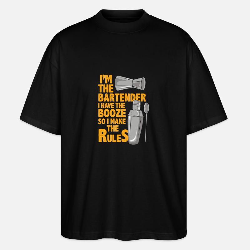 Barkeeper - Stanley/Stella Oversized Unisex Bio T-Shirt Blaster 2.0 - Schwarz
