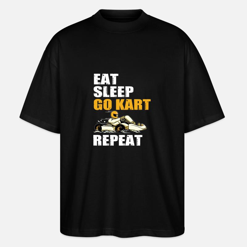 Go Kart - Stanley/Stella Oversized Unisex Bio T-Shirt Blaster 2.0 - Schwarz
