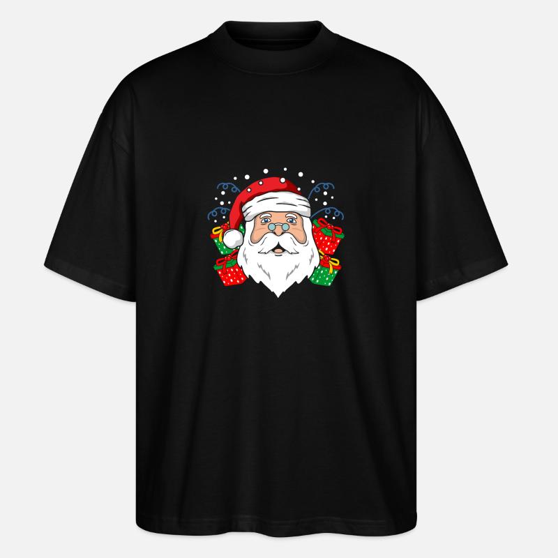 Santa Weihnachtsmann - Stanley/Stella Oversized Unisex Bio T-Shirt Blaster 2.0 - Schwarz