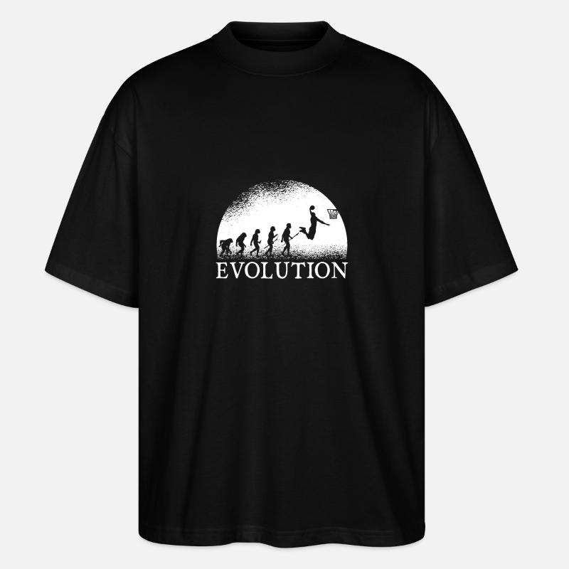 Basketball Evolution - T-shirt bio Blaster 2.0 coupe oversize Stanley/Stella Unisexe - noir