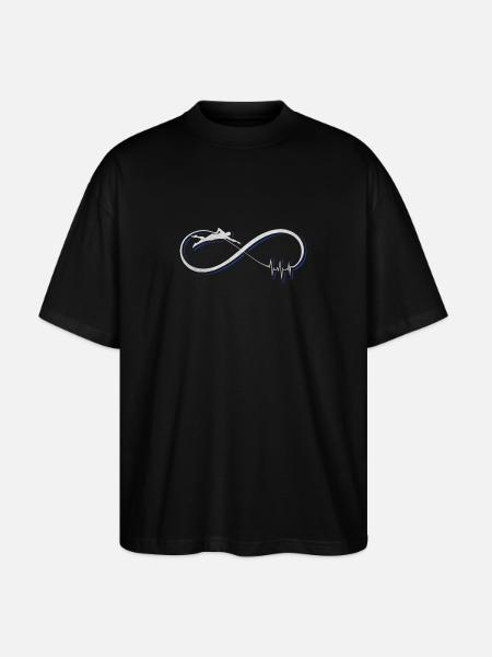 Swimming gift / design - Stanley/Stella Oversized Unisex Organic T-shirt Blaster 2.0 - black