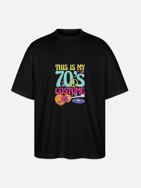 Ceci est mon costume des années 70 pour tous ceux qui aiment les années 70 - T-shirt bio Blaster 2.0 coupe oversize Stanley/Stella Unisexe - noir
