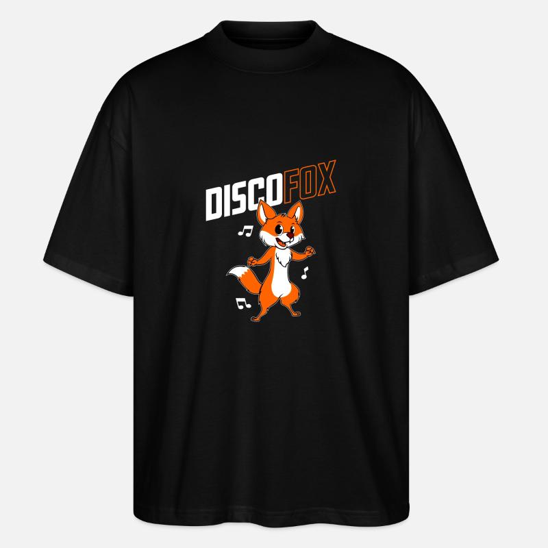 Disco Fuchs - Stanley/Stella Oversized Unisex Bio T-Shirt Blaster 2.0 - Schwarz