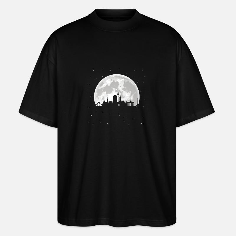 Berlin skyline - Stanley/Stella Oversized Unisex Organic T-shirt Blaster 2.0 - black
