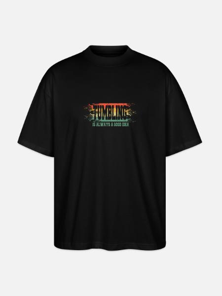 Tumbling saying funny - Stanley/Stella Oversized Unisex Organic T-shirt Blaster 2.0 - black