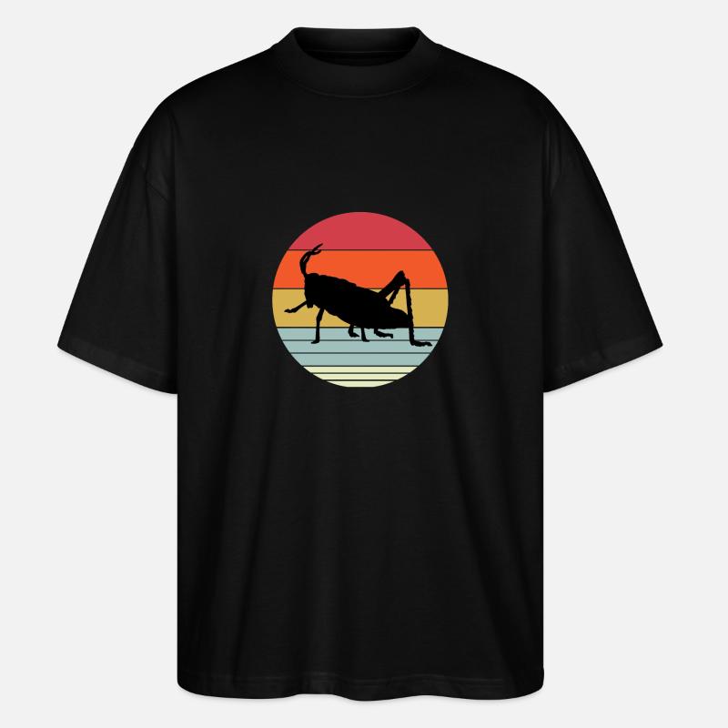 Heuschrecke - Stanley/Stella Oversized Unisex Bio T-Shirt Blaster 2.0 - Schwarz