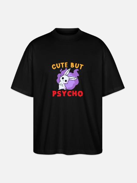 Cute but Psycho Hase Goth - Stanley/Stella Oversized Unisex Organic T-shirt Blaster 2.0 - black