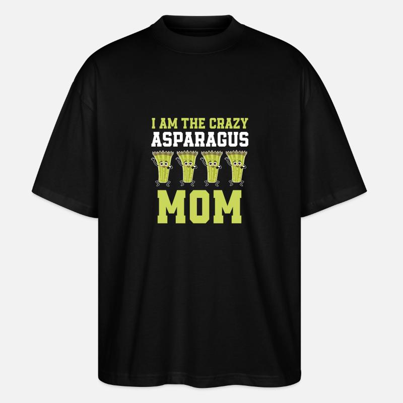 Spargel Mama - Stanley/Stella Oversized Unisex Bio T-Shirt Blaster 2.0 - Schwarz