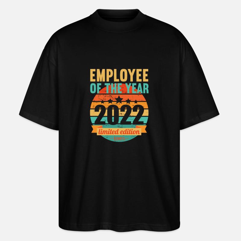 Employé de l’année 2022 - T-shirt bio Blaster 2.0 coupe oversize Stanley/Stella Unisexe - noir