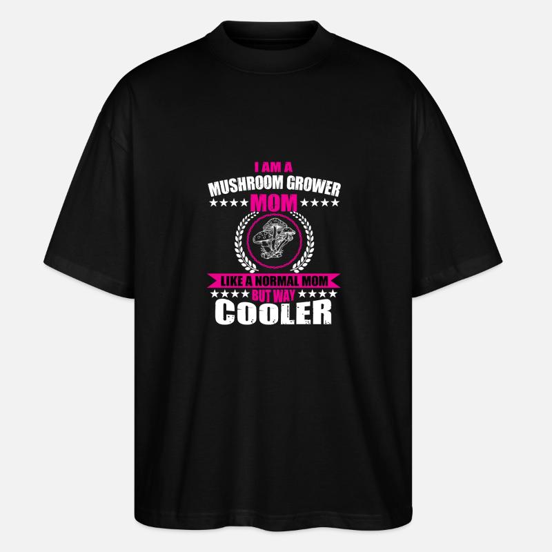 Champignonnière Mama - T-shirt bio Blaster 2.0 coupe oversize Stanley/Stella Unisexe - noir
