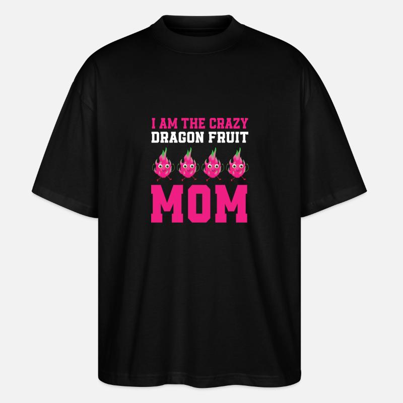 Dragon Fruit Mama - Stanley/Stella Oversized Unisex Organic T-shirt Blaster 2.0 - black