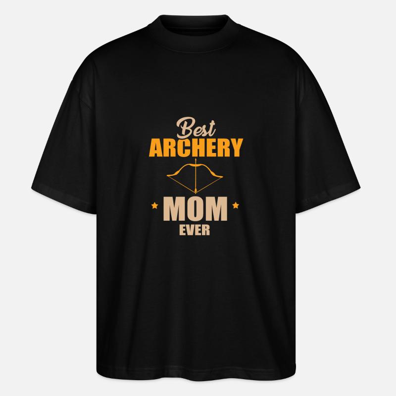 Bester Bogenschiessen Mama - Stanley/Stella Oversized Unisex Bio T-Shirt Blaster 2.0 - Schwarz