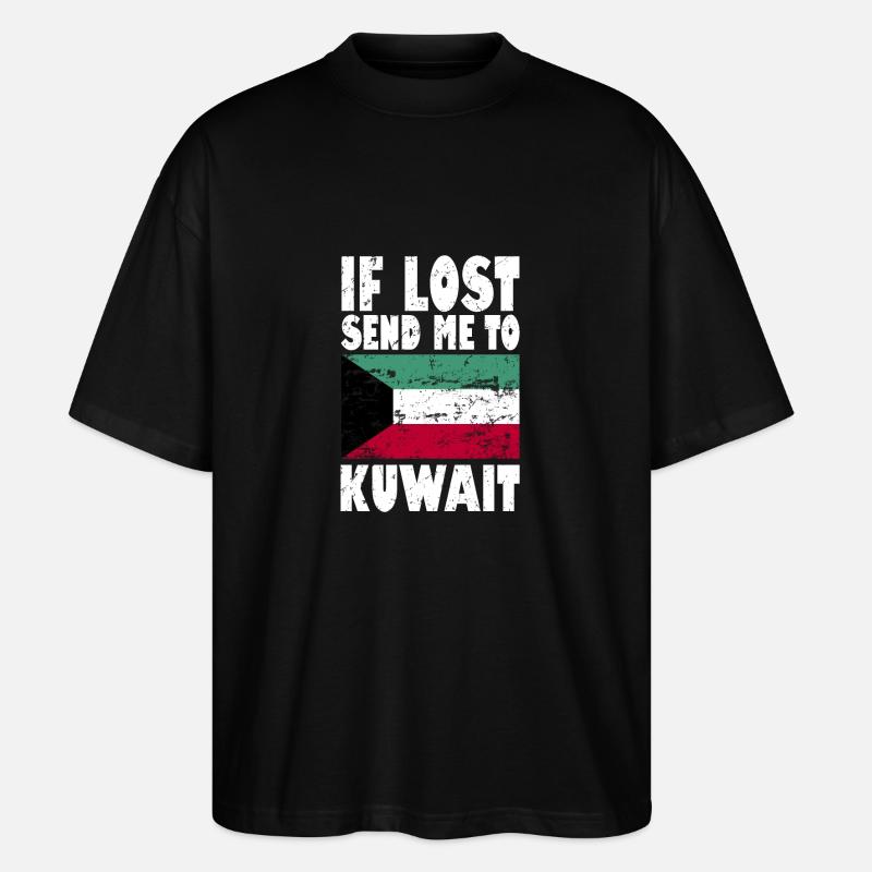 Kuwait Flagge Spruch - Stanley/Stella Oversized Unisex Bio T-Shirt Blaster 2.0 - Schwarz
