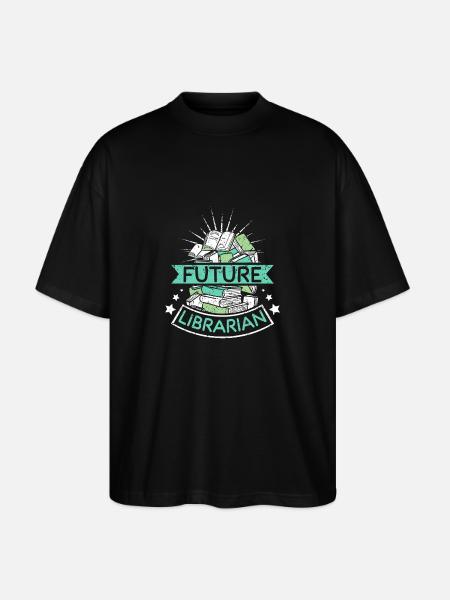 Futur librarian - Stanley/Stella Oversized Unisex Organic T-shirt Blaster 2.0 - black