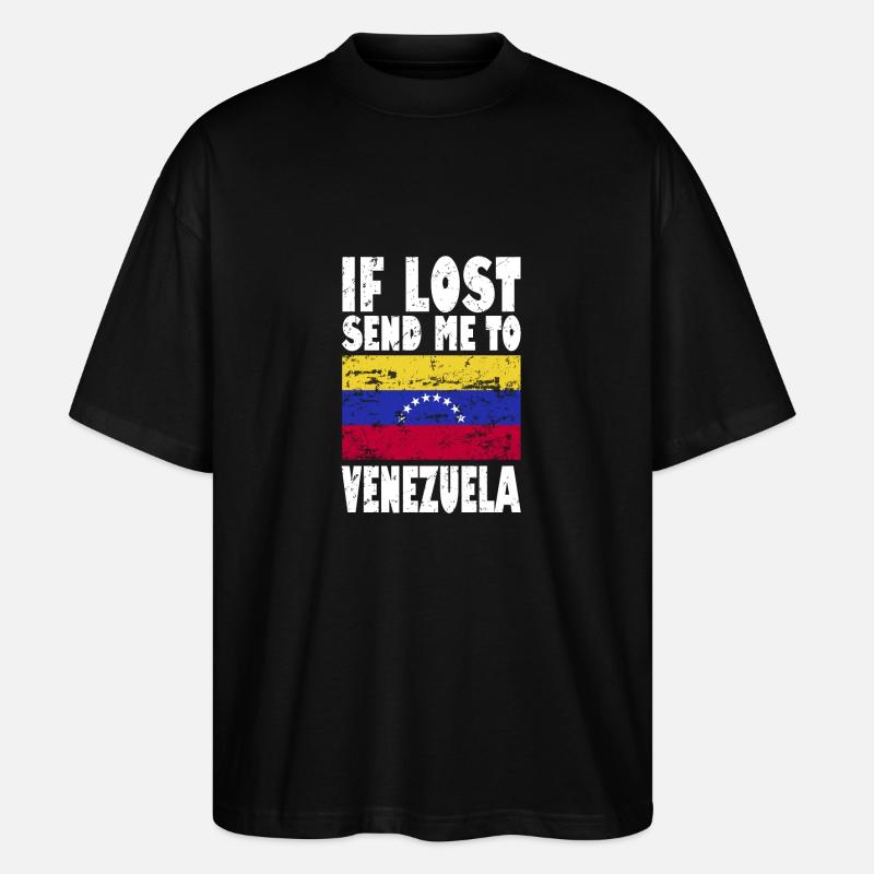 Drapeau du Venezuela - T-shirt bio Blaster 2.0 coupe oversize Stanley/Stella Unisexe - noir