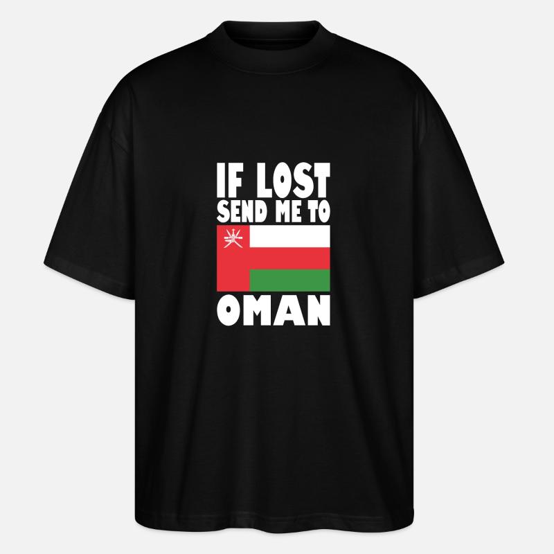 Dicton du drapeau d’Oman - T-shirt bio Blaster 2.0 coupe oversize Stanley/Stella Unisexe - noir