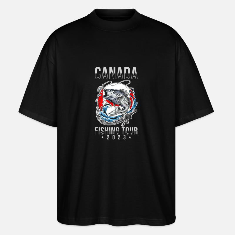 Circuit de pêche Canada 2023 - T-shirt bio Blaster 2.0 coupe oversize Stanley/Stella Unisexe - noir