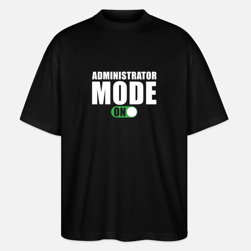 Mode Administrateur activé - T-shirt bio Blaster 2.0 coupe oversize Stanley/Stella Unisexe - noir