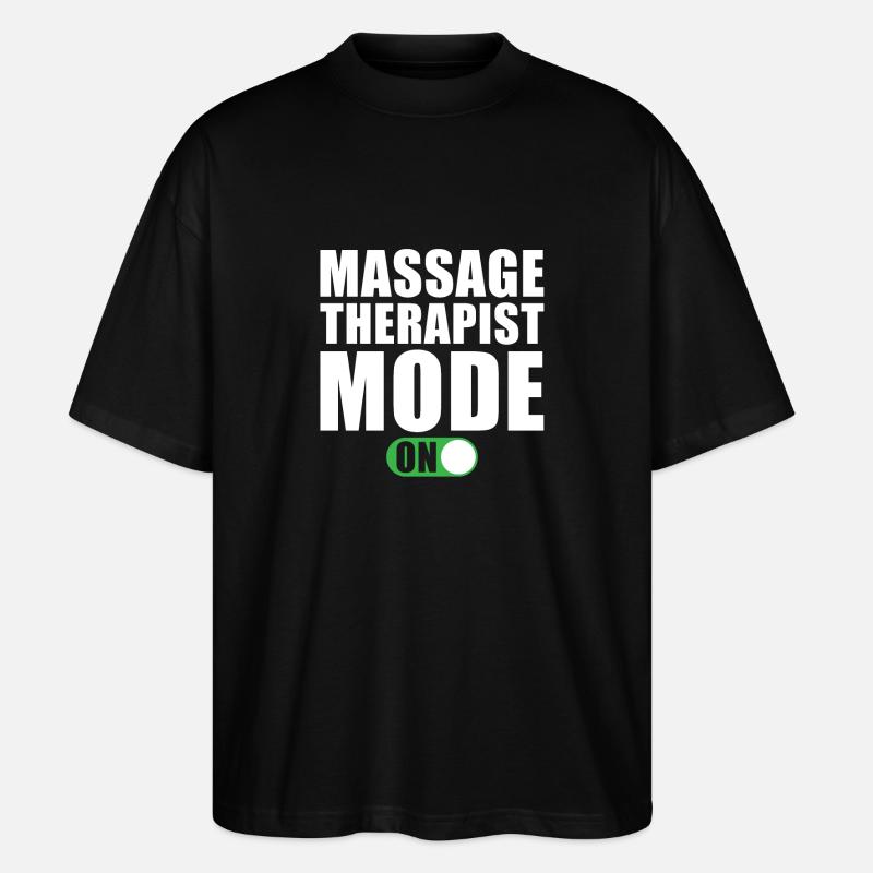 Mode Masseur activé - T-shirt bio Blaster 2.0 coupe oversize Stanley/Stella Unisexe - noir
