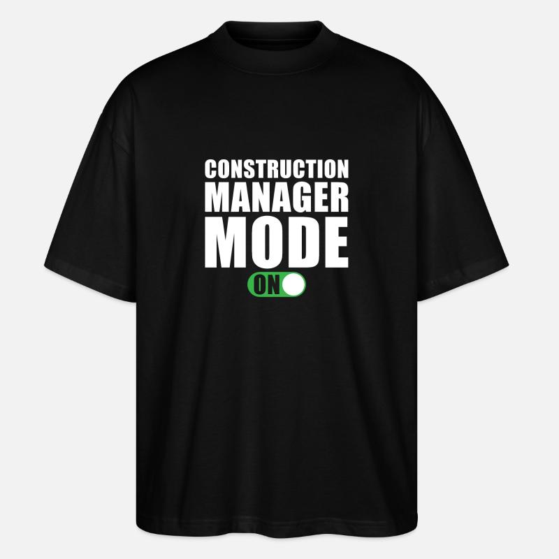 Mode Gestionnaire de construction activé - T-shirt bio Blaster 2.0 coupe oversize Stanley/Stella Unisexe - noir