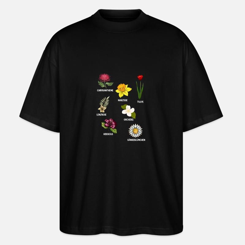 Espèces de fleurs Fleurs - T-shirt bio Blaster 2.0 coupe oversize Stanley/Stella Unisexe - noir