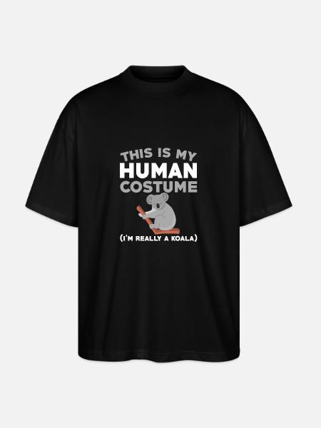 Funny Koala Costume - Stanley/Stella Oversized Unisex Organic T-shirt Blaster 2.0 - black