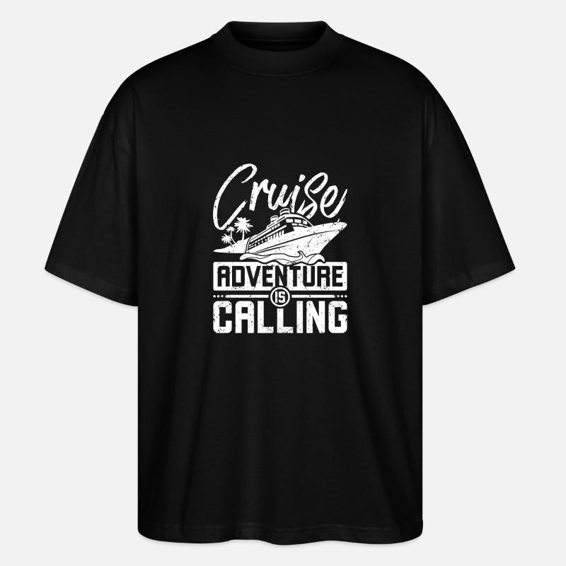 Cruise adventure is calling - Stanley/Stella Oversized Unisex Bio T-Shirt Blaster 2.0 - Schwarz