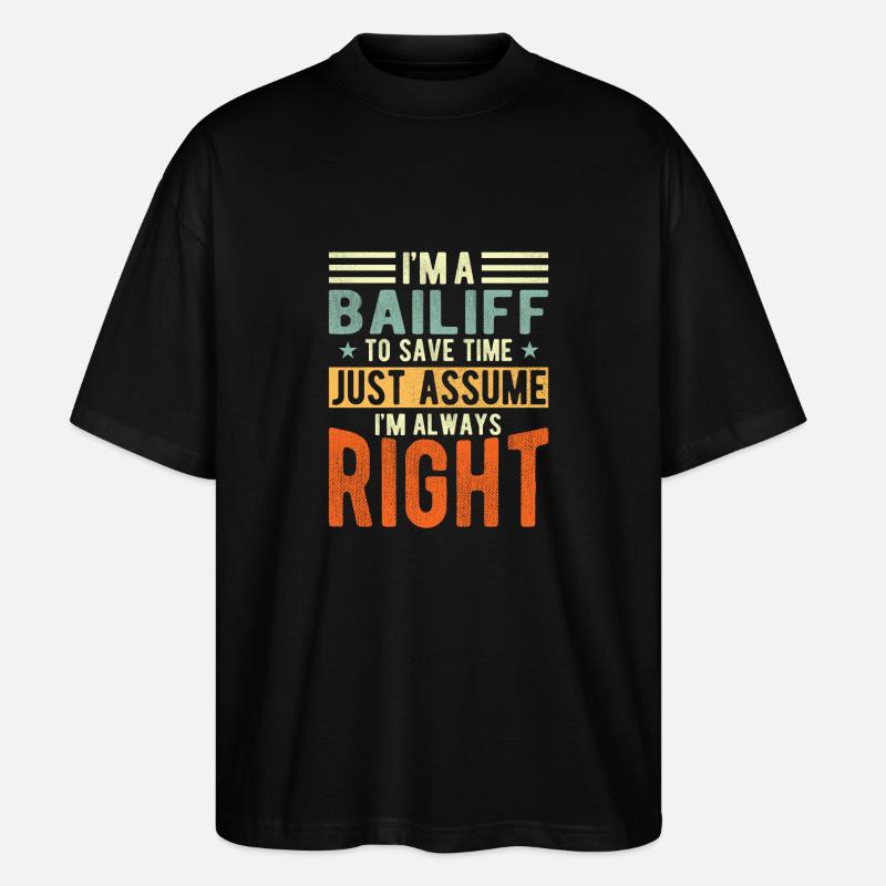Gerichtsvollzieher - Stanley/Stella Oversized Unisex Bio T-Shirt Blaster 2.0 - Schwarz