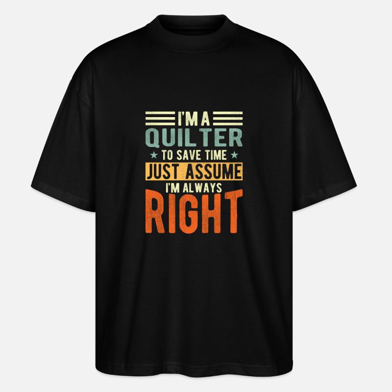 Quilter - T-shirt bio Blaster 2.0 coupe oversize Stanley/Stella Unisexe - noir