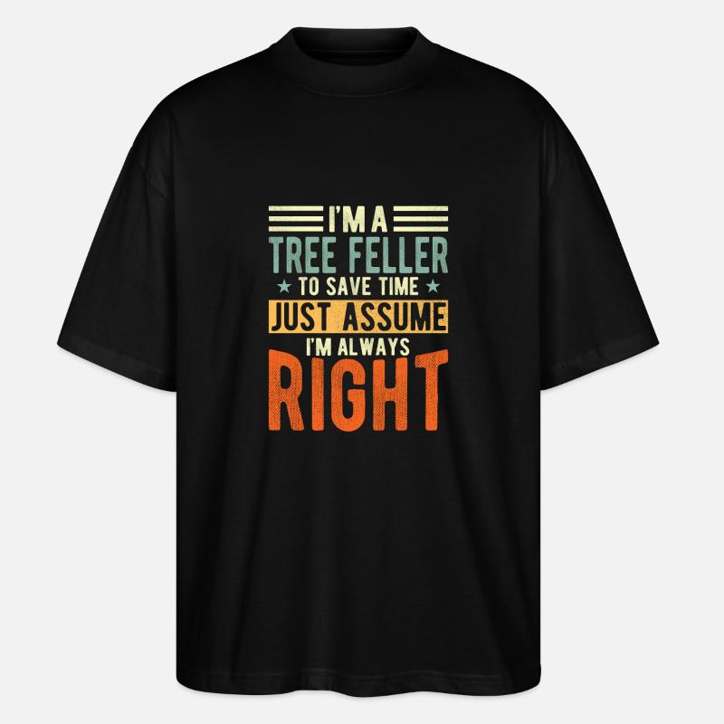 Faller d’arbre - T-shirt bio Blaster 2.0 coupe oversize Stanley/Stella Unisexe - noir