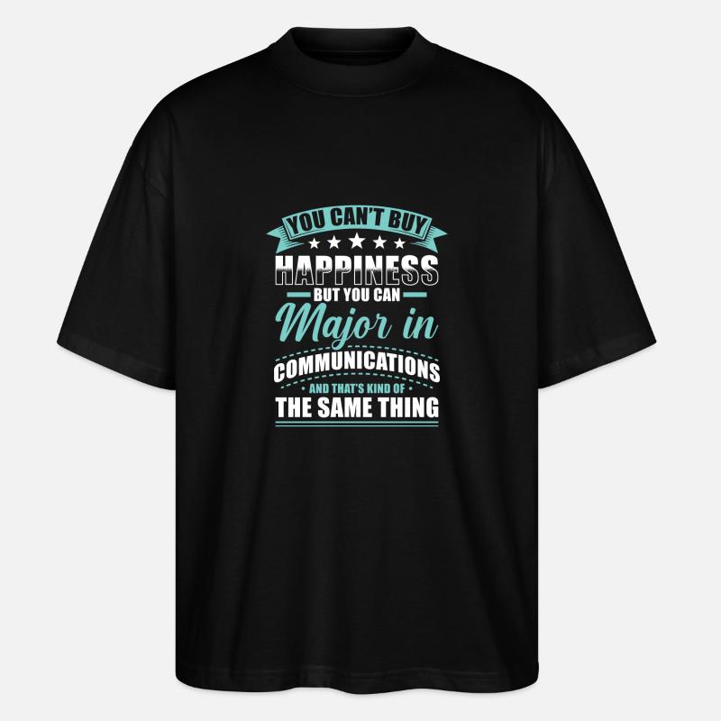 Kommunikation Abschluss - Stanley/Stella Oversized Unisex Bio T-Shirt Blaster 2.0 - Schwarz