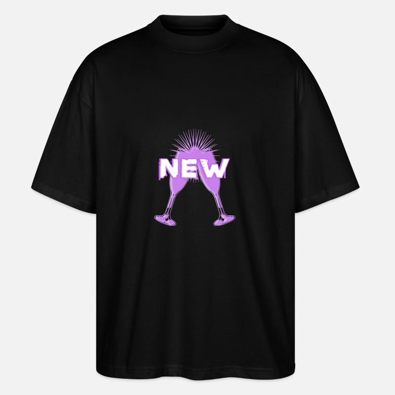 Neu - Feier - Stanley/Stella Oversized Unisex Bio T-Shirt Blaster 2.0 - Schwarz