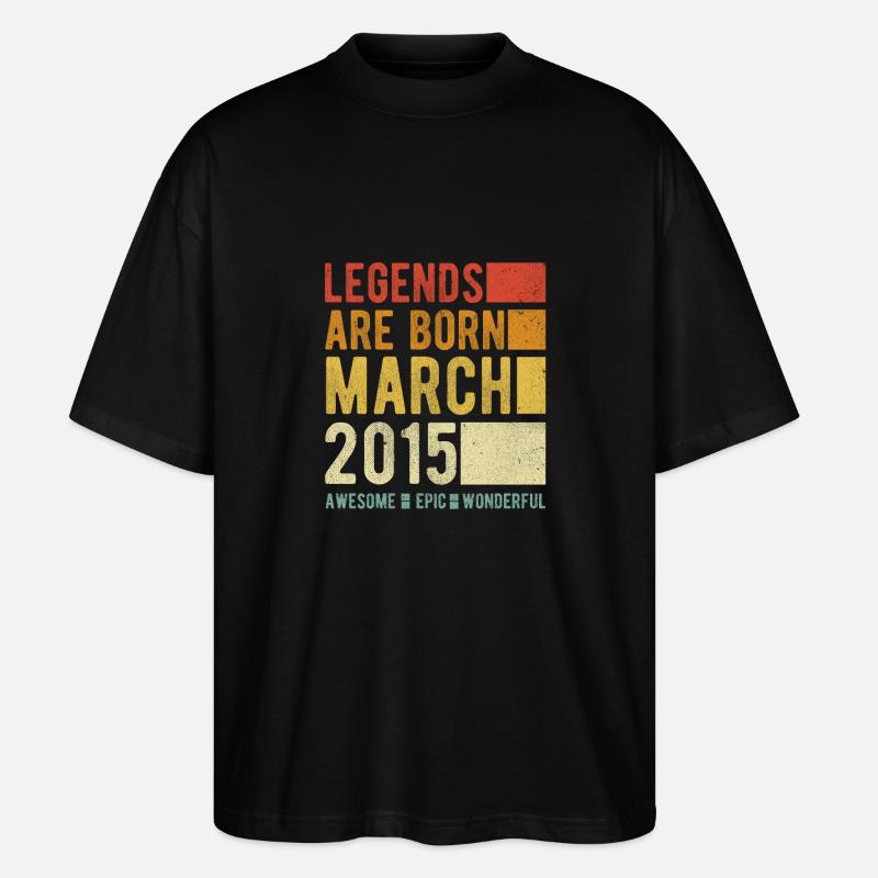 Anniversaire Mars 2015 - T-shirt bio Blaster 2.0 coupe oversize Stanley/Stella Unisexe - noir