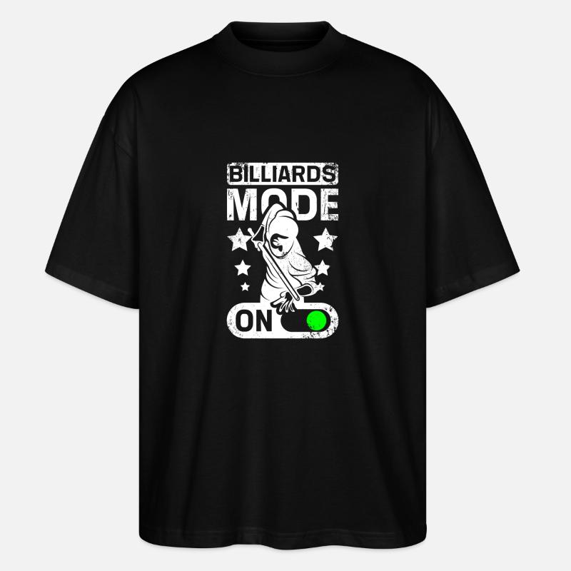 Mode billard activé - T-shirt bio Blaster 2.0 coupe oversize Stanley/Stella Unisexe - noir