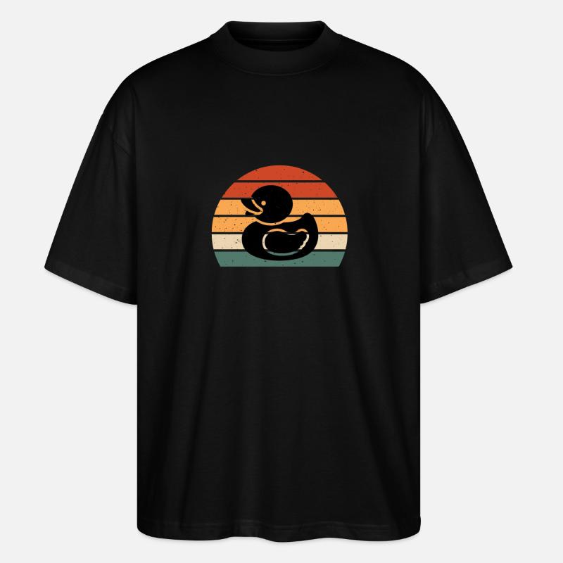 Gummientchen Retro - Stanley/Stella Oversized Unisex Bio T-Shirt Blaster 2.0 - Schwarz
