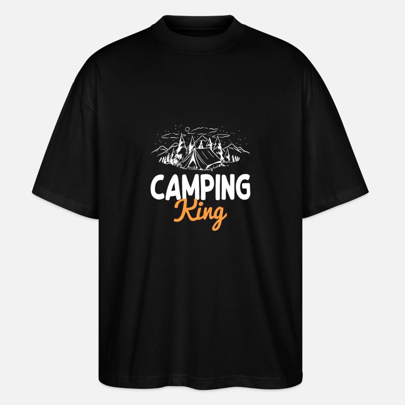 Fun Camping King - T-shirt bio Blaster 2.0 coupe oversize Stanley/Stella Unisexe - noir
