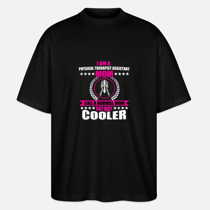 Physiotherapeutin Assistentin Mutter - Stanley/Stella Oversized Unisex Bio T-Shirt Blaster 2.0 - Schwarz